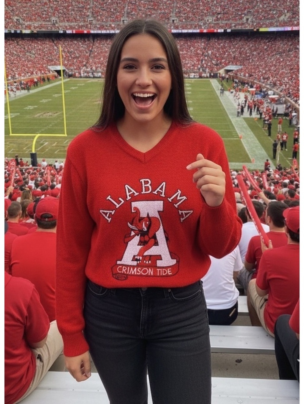 1980’s Vintage University of Alabama Knit Sweater M